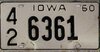 Iowa_1960_license_plate_-_Number_42_6361.jpg