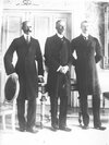King Haakon VII of Norway, king Gustav V of Sweden, and king Christian X of Denmark.jpg