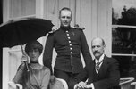 King Haakon VII, Queen Maud, Crown Prince Olav.jpg