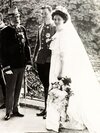 1911 Wedding of Archduke Karl and Princess Zita of Bourbon-Parma with Emperor Franz Joseph I..jpg