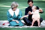 Princess Diana and Prince Charles with Prince William in New Zealand in the 1980s.jpg