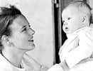 Crown Princess (now Queen) Margrethe with a young Prince Frederik, 1968.jpg