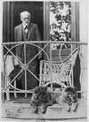 Freud at his summerhome with his two chow chow dogs.jpg