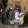 Queen Elizabeth II and the Duke of Edinburgh visiting the Indian President Zail Singh, 1983.jpg