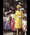Queen Elizabeth II with a group of local children during her state visit to Mexico in 1975.jpg