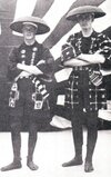 the Prince of Wales and cousin Louis Dickie Mountbatten in fancy dress, 1921.jpg