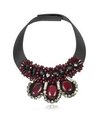 Marni Multi Colored Dark Red Horn Necklace.jpg