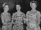 Elizabeth with her distant cousins Ragnhild and Astrid of Norway, 1955.jpg